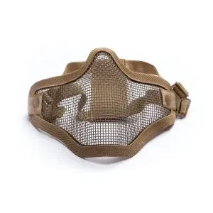 ASG STRIKE SYSTEMS AIRSOFT METAL MESH MASK LOWER HALF TAN