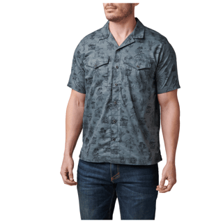 5.11 Tactical Vay-Camo Short Sleeve Shirt (Färg: Turbulence, Storlek: Medium)