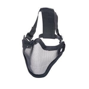 ASG Strike Systems Airsoft Metal Mesh Mask Lower Half (Färg: Svart)