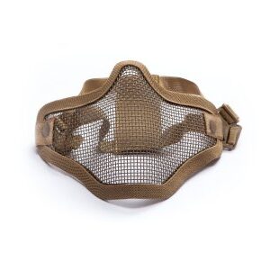 ASG Strike Systems Airsoft Metal Mesh Mask Lower Half (Färg: Tan)