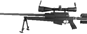 Ares PGM .338 Gas Sniper Rifle Full Metal - Svart