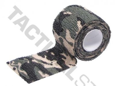 MFH Camo Tape Återanvändningsbar (Färg: Woodland)