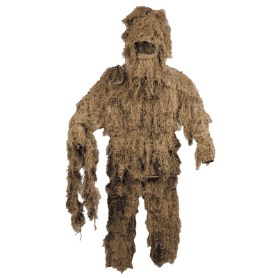 MFH Ghillie Suit Desert Camo 4pcs kit (Storlek: Medium/Large)
