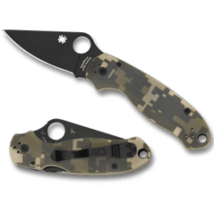 Spyderco Para 3 - Digital Camo Black Blade
