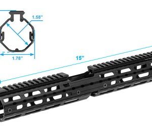 UTG PRO AR15 Super Slim M-LOK® 15" Drop-in Car. Length Rail