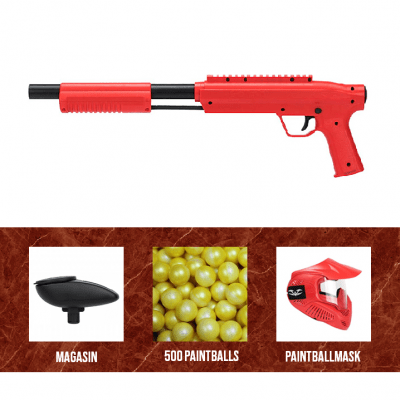 Valken Gotcha Shotgun .50 Kaliber Röd Startpaket