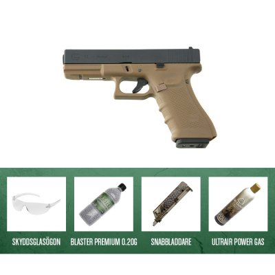 WE G-17 GBB Gen4 Tan - Airsoft Kit