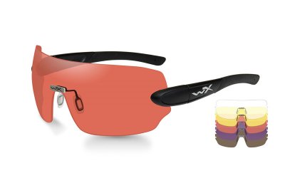 WileyX DETECTION Clear/Yellow/Orange/ Purple/Copper Matte Blk. Frame