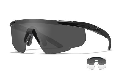 WileyX SABER ADV Smoke/Clear Matte Black Frame
