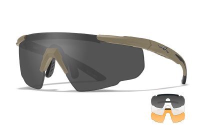 WileyX SABER ADV Smoke/Clear/Rust Tan Frame