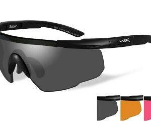 WileyX Saber Advanced Smoke/Vermillion/Light Rust Matte Black Frame