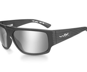 WileyX VALLUS Smoke Grey Silver Flash lens Matte Graphite frame