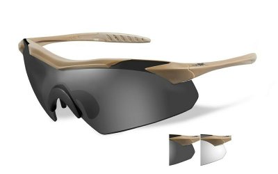 WileyX Vapor Grey/Clear Tan Frame
