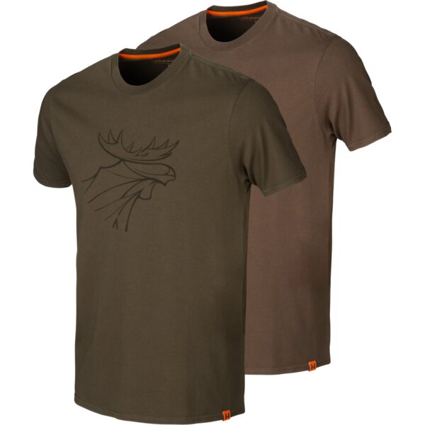 T-Shirt Graphic 2-pack - Willow Green/Slate brown